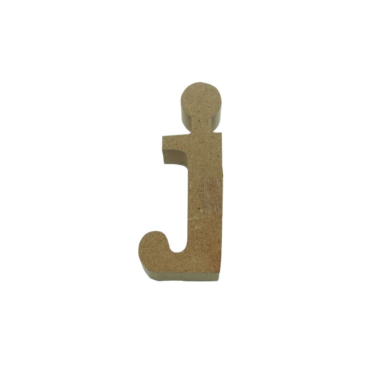 MDF 3D Letter Small j